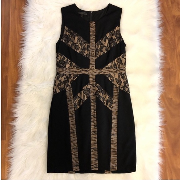 Bcbg Max Azria Lace Detailed Stretchy Fitted Dress - Picture 2 of 7